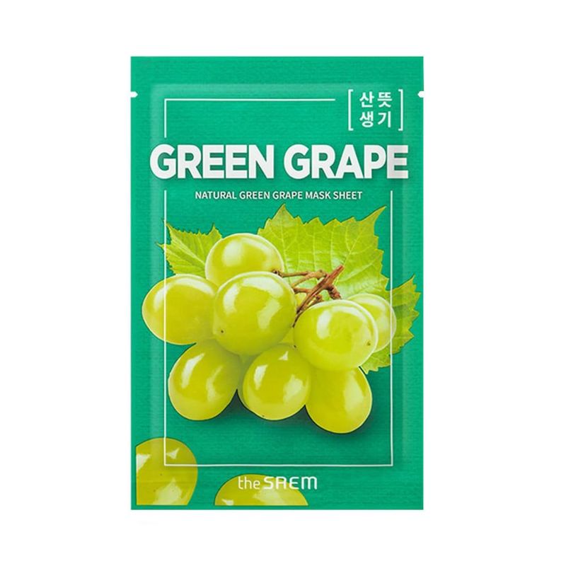 DANDI-BEAUTY-the-saem-natural-mask-sheet-green-grape-essence-25ml
