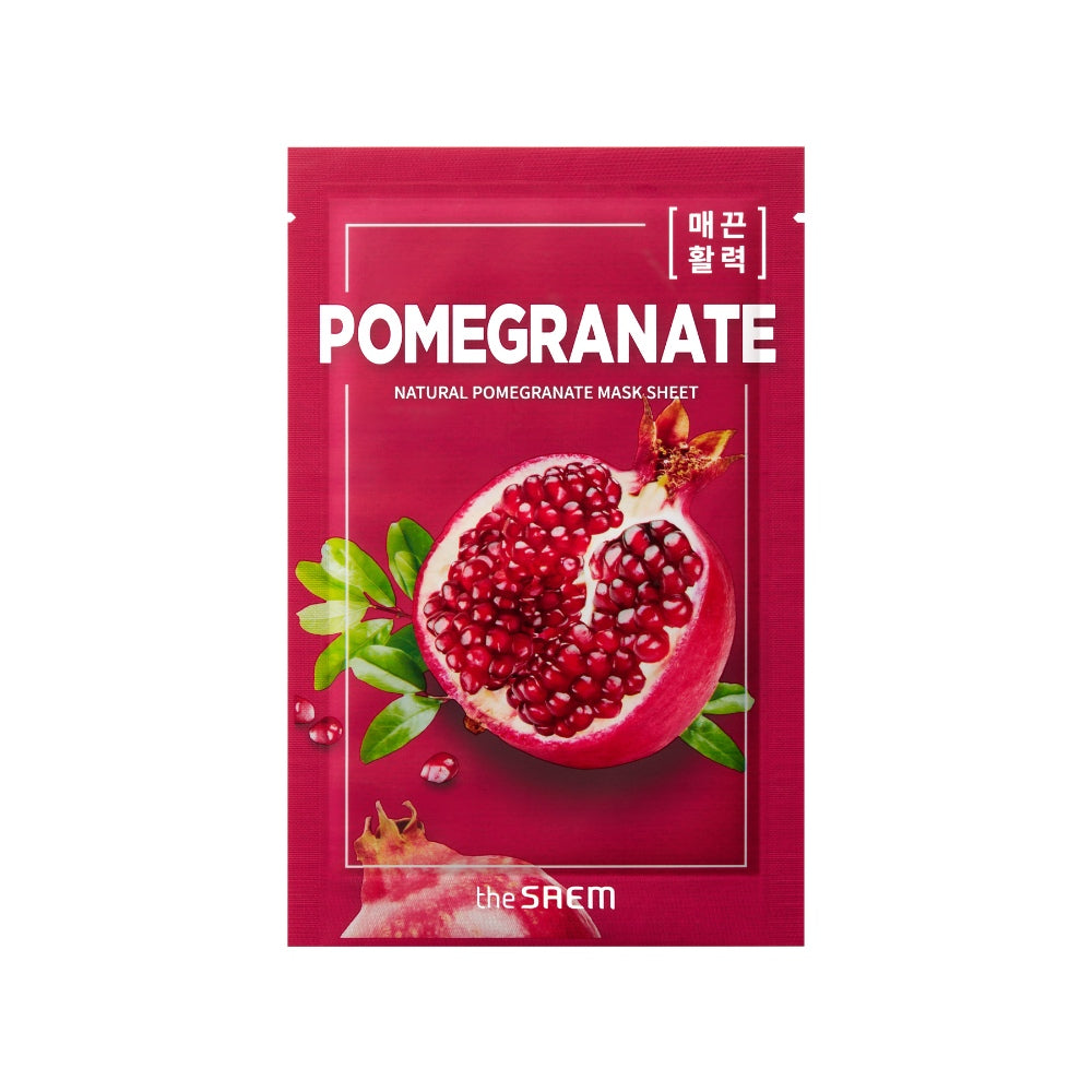 DANDI-BEAUTY-the-saem-natural-mask-sheet-pomegranate-essence-25ml