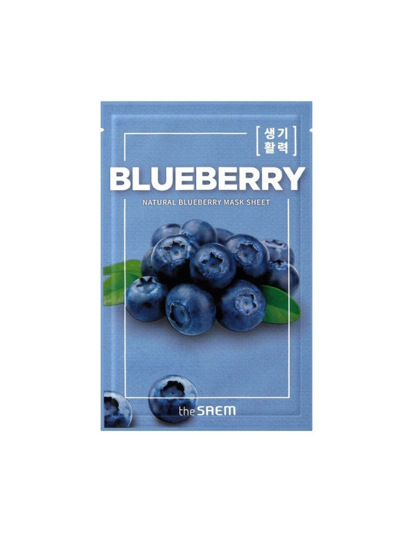DANDI-BEAUTY-the-saem-natural-mask-sheet-blueberry-essence-25ml